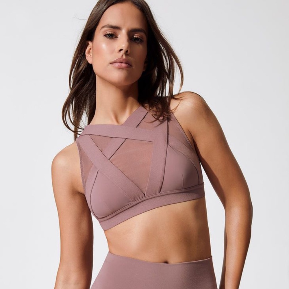 ALO Yoga Bandage Bra in Smoky Quartz XS